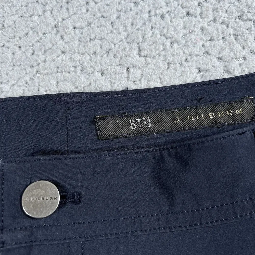 J‎ Hilburn Mens Pants 40x29 Blue Golf Stretch Chino Tech STU